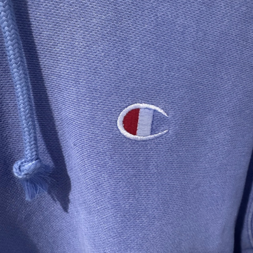 Champion Men's Cornflower Blue Hoodie - Picture 4 of 5